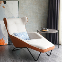 北欧卧室民宿别墅阳台单人躺椅客厅闪电客懒人沙发休闲会所靠背椅