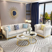 港式轻奢欧式拉扣沙发后现代闪电客头层牛皮简约现代酒店客厅真皮沙发