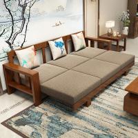 新中式沙发组合现代简约闪电客三人位布艺沙发家用小户型客厅家具