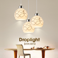 餐厅灯吊灯三头现代简约饭厅吧台闪电客吊灯创意个性小吊灯餐桌灯具餐厅
