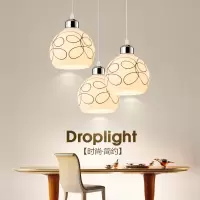 餐厅灯吊灯三头现代简约饭厅吧台闪电客吊灯创意个性小吊灯餐桌灯具餐厅