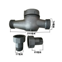 水表闪电客家用工业园出租房用塑料尼龙水表水表耐酸碱 2寸DN50黑尼龙水表