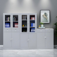 办公室钢制文件柜子铁皮资料档案闪电客柜储物收纳柜矮柜带锁床头柜