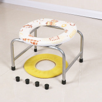 坐便椅子式可折叠厕所移动马桶座椅闪电客孕妇坐便器老人蹲坑改拉屎凳子 非折叠款兰花-26cm