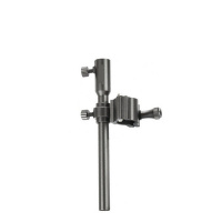 闪电客尼龙铝合配件拉饵盘万向多功能夹具炮台架鱼护架伞架灯架 铝合金饵盘架(竖杆)