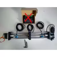 步进电机闪电客套装PLC运动控制步进电机丝杆滑台带编码器驱动器接近开 白色有编码器无驱动器
