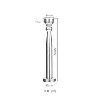 不锈钢闪电客加长款磁力吸磁吸防盗碰顶25303550cm防撞挡 17cmn 拉丝不锈钢