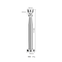 不锈钢闪电客加长款磁力吸磁吸防盗碰顶25303550cm防撞挡 18cm 拉丝不锈钢