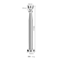 不锈钢闪电客加长款磁力吸磁吸防盗碰顶25303550cm防撞挡 20cm 拉丝不锈钢