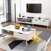 简约现代电视柜茶几组合北欧小户型客厅家具卧室简易电视机柜