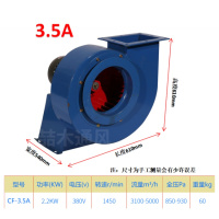 CF型离心风机饭店厨房排油烟抽风机闪电客管道通风工业排气220/380V 3.5A-2.2KW/380V