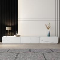 意式极简岩板电视柜小户型后现代简约轻奢方形茶几电视柜组合闪电客柜