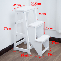 梯子家用折叠梯凳人字梯二三四步梯椅凳花架室内登高爬小梯子闪电客梯子 白色增高三层收脚梯凳()