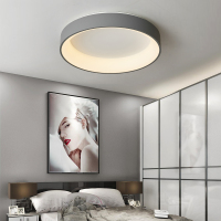 北欧吸顶灯闪电客卧室灯简约现代房间灯圆形led客厅灯家用书房餐厅灯具
