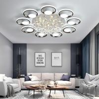 水晶灯闪电客客厅灯简约现代北欧时尚轻奢卧室灯具大气家用led吸顶灯