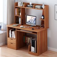 工匠时光电脑桌台式家用简约办公桌子卧室简易学生书桌书架组合学习写字桌