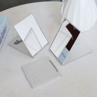 工匠时光简约小镜子折叠随身便携镜化妆镜韩版学生可爱少女心化妆镜子