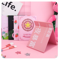 工匠时光网红化妆镜公主镜随身折叠桌面镜学生书桌少女镜子台式便携心