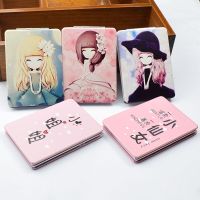 工匠时光可爱少女皮面镜网红折叠双面化妆镜女士随身梳妆镜迷你小镜子礼品