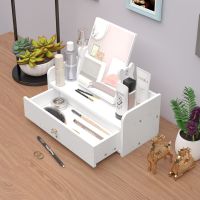 工匠时光创意桌面化妆镜台式便携可旋转高清镜子化妆镜学生宿舍梳妆镜