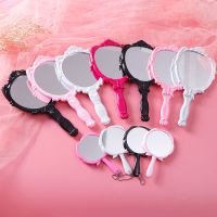 工匠时光宫廷风复古大号手柄化妆镜家用梳妆镜学生宿舍折叠台镜美容院镜子