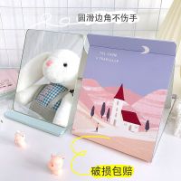 工匠时光ins风便携折叠化妆镜女生可爱大号宿舍梳妆镜学生桌面台式小镜子