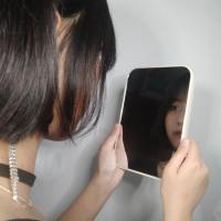 工匠时光折叠化妆镜高清便携学生镜子网红ins口袋镜北欧风桌面公主梳妆镜