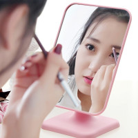 工匠时光买就送梳子 大号高清镜子化妆镜梳妆镜浴室全身台式可折叠小镜子