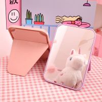 工匠时光宿舍化妆镜ins镜子学生折叠便携小镜子可爱全身镜网红浴室梳妆镜