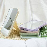 工匠时光镜子化妆镜折叠台式便携随身全身美妆镜学生宿舍公主镜桌面梳妆镜