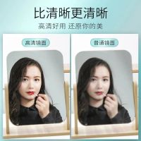 工匠时光网红木质台式化妆镜宿舍女桌面便携大号学生小镜子折叠家用梳妆镜