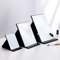 工匠时光镜子折叠化妆镜台式随身镜加厚高清时尚简约镜子学生便携大梳妆镜