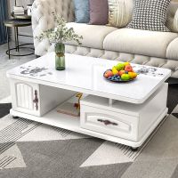 工匠时光茶几电视柜组合套装钢化玻璃现代简约创意茶几客厅大小户型茶几桌