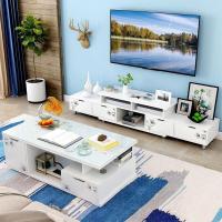 工匠时光电视柜茶几组合电视柜子创意伸缩组合电视机柜现代简约客厅地柜