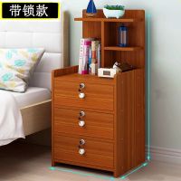 工匠时光床头柜 简约现代床边小柜子带锁收纳置物柜卧室能组装床边柜