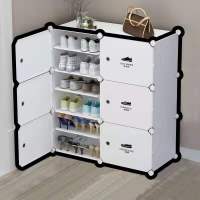 工匠时光简易鞋柜多功能家用门口多层鞋架子宿舍寝室折叠收纳柜防尘整理柜