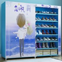 工匠时光鞋架子简易多层防尘多功能鞋柜家用门口封闭宿舍寝室收纳架
