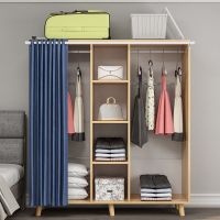 工匠时光衣柜现代简约实木出租房用简易家用卧室储物柜子组装可拆卸大衣橱