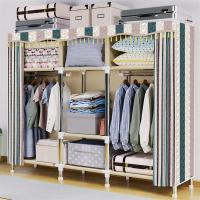 工匠时光衣柜简易布衣柜非实木钢管加粗加固大号加厚牛津布衣橱收纳组装架