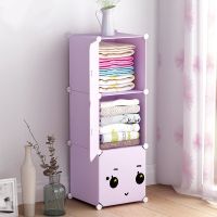 工匠时光简易衣柜收纳架塑料布推拉门卧室家具现代简约钢管加固加粗组装柜