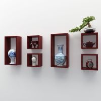 工匠时光墙壁置物架墙上壁挂式客厅置物架装饰格子架简约现代创意收纳搁板