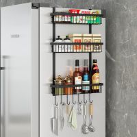 工匠时光多功能冰箱架挂架侧壁挂架厨房调味瓶置物架调味收纳架纸巾架挂钩