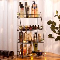 工匠时光北欧ins铁艺桌面置物架化妆品收纳架浴室厨房多层储物台面整理架