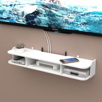 工匠时光免打孔客厅电视墙上机顶盒架置物架路由器收纳盒壁挂装饰隔板卧室