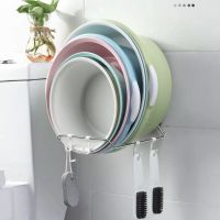 工匠时光脸盆架子免打孔卫生间置物架洗脸盆收纳架壁挂毛巾架