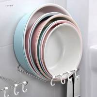 工匠时光免打孔脸盆架卫生间置物架澡盆洗菜盆脸盆挂钩厨房浴室壁挂收纳架