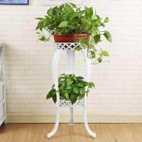 工匠时光铁艺花架多层欧式阳台客厅花盆架简约地面绿萝吊兰多肉盆栽花架子