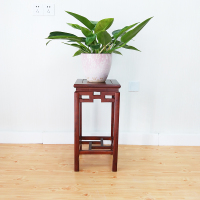 工匠时光实木花架客厅室内多层红木质绿萝盆景欧式鱼缸工艺品方形圆形花架