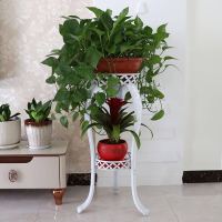 工匠时光欧式花架铁艺加厚多层客厅阳台落地粗腿花架子室内绿萝吊兰花盆架