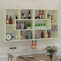 工匠时光酒柜壁挂家用餐厅墙上酒架壁挂式饭店超市多层置物架现代简约酒格